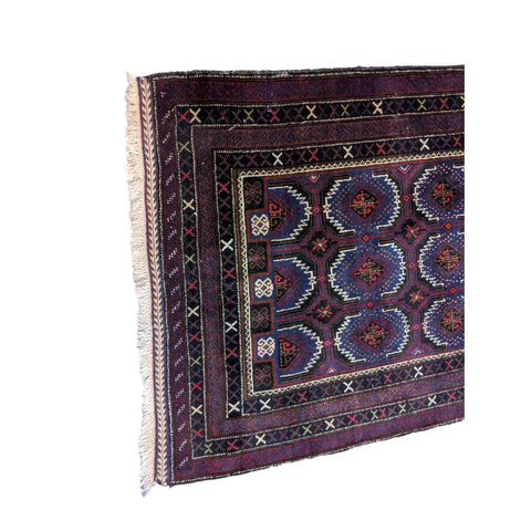190 x 120 cm Persian Baluch Traditional Purple Rug - Rugmaster