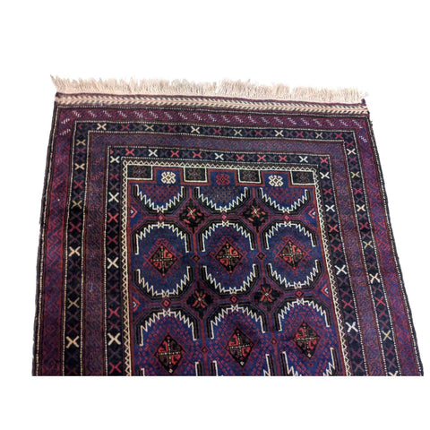190 x 120 cm Persian Baluch Traditional Purple Rug - Rugmaster