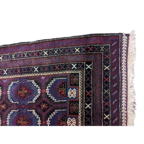 190 x 120 cm Persian Baluch Traditional Purple Rug - Rugmaster