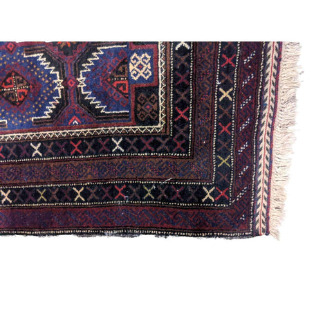 190 x 120 cm Persian Baluch Traditional Purple Rug - Rugmaster