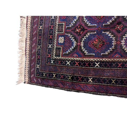 190 x 120 cm Persian Baluch Traditional Purple Rug - Rugmaster