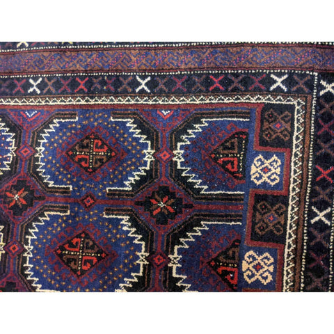 190 x 120 cm Persian Baluch Traditional Purple Rug - Rugmaster