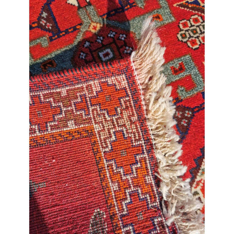 190 x 120 cm Qashqai Persian Tribal Red Rug - Rugoutlet