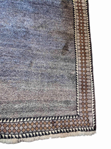 190 x 130 cm Old Persian Gabbeh Tribal Grey Rug - Rugoutlet