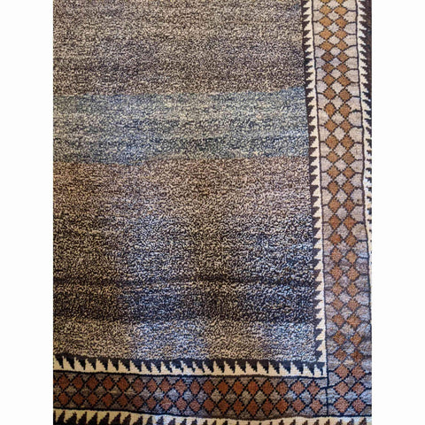 190 x 130 cm Old Persian Gabbeh Tribal Grey Rug - Rugmaster
