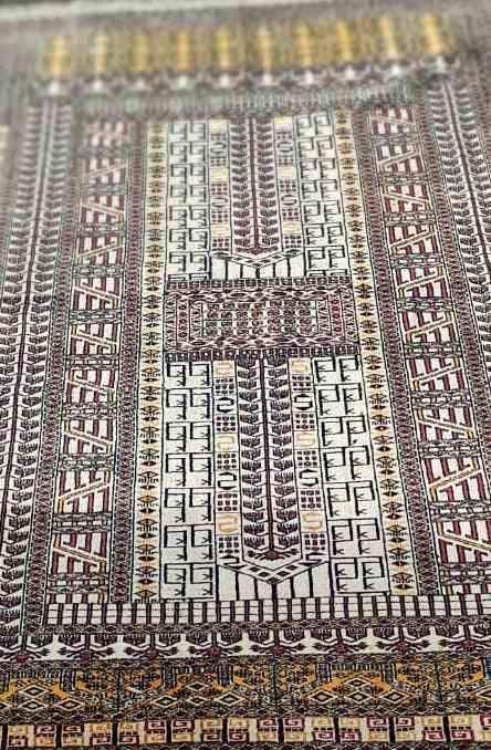 190 x 130 cm Pakistan Bukhara Hachloo design Traditional Yellow Rug - Rugoutlet