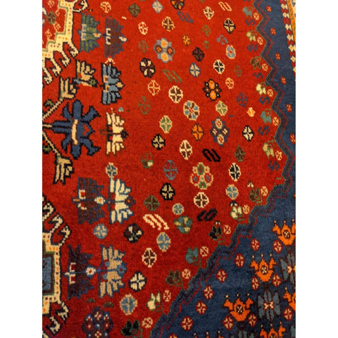 190 x 148 cm Persian Yalameh Tribal Red Rug - Rugmaster