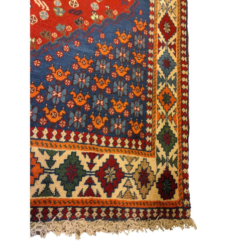190 x 148 cm Persian Yalameh Tribal Red Rug - Rugmaster