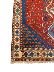190 x 148 cm Persian Yalameh Tribal Red Rug - Rugmaster