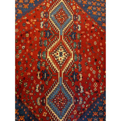 190 x 148 cm Persian Yalameh Tribal Red Rug - Rugmaster