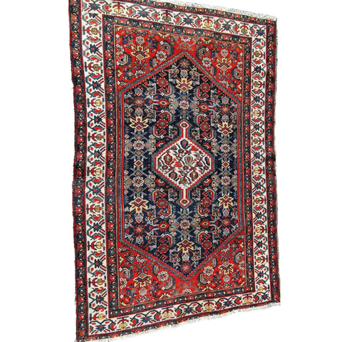 191 x 130 cm Old Persian Malayer Traditional Brown Rug - Rugoutlet