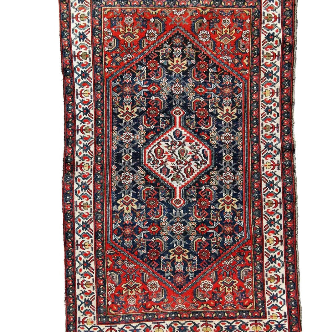 191 x 130 cm Old Persian Malayer Traditional Brown Rug - Rugoutlet