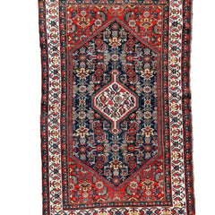 191 x 130 cm Old Persian Malayer Traditional Brown Rug - Rugmaster