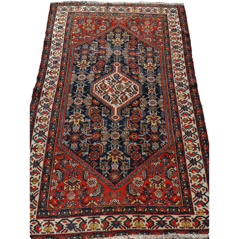 191 x 130 cm Old Persian Malayer Traditional Brown Rug - Rugoutlet