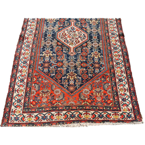 191 x 130 cm Old Persian Malayer Traditional Brown Rug - Rugoutlet
