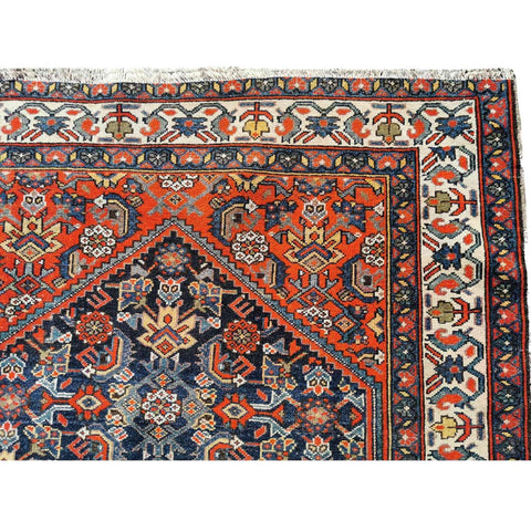 191 x 130 cm Old Persian Malayer Traditional Brown Rug - Rugoutlet