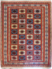 191 x 134 cm Sumak Tribal Red Rug - Rugmaster