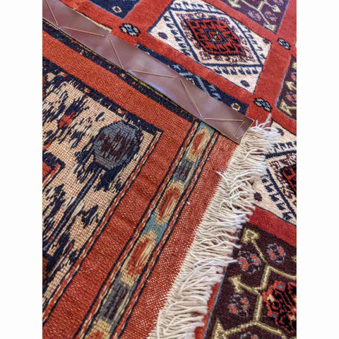 191 x 134 cm Sumak Tribal Red Rug - Rugoutlet