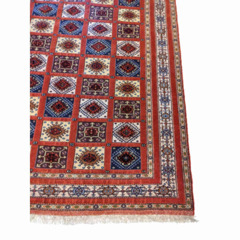 191 x 134 cm Sumak Tribal Red Rug - Rugoutlet