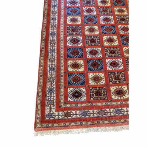 191 x 134 cm Sumak Tribal Red Rug - Rugmaster