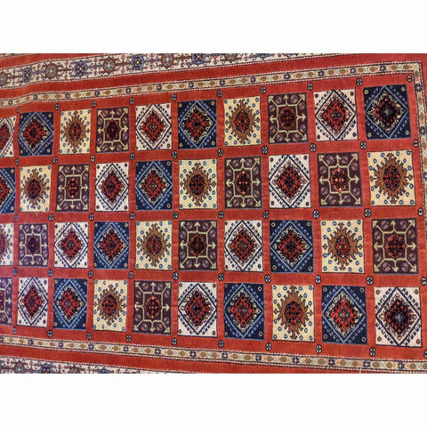 191 x 134 cm Sumak Tribal Red Rug - Rugoutlet