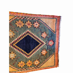 192 x 100 cm Persian Gabbeh Tribal Yellow Rug - Rugmaster