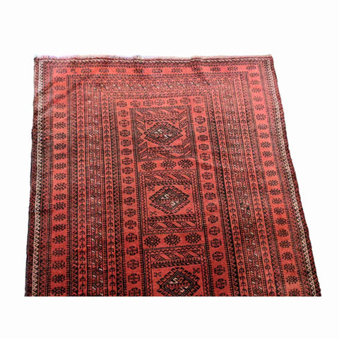 192 x 110 cm Fine Old Persian Baluch Traditional Red Rug - Rugoutlet