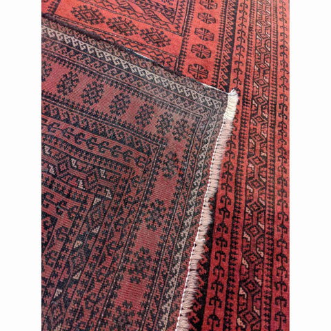 192 x 110 cm Fine Old Persian Baluch Traditional Red Rug - Rugmaster