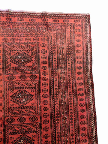 192 x 110 cm Fine Old Persian Baluch Traditional Red Rug - Rugoutlet