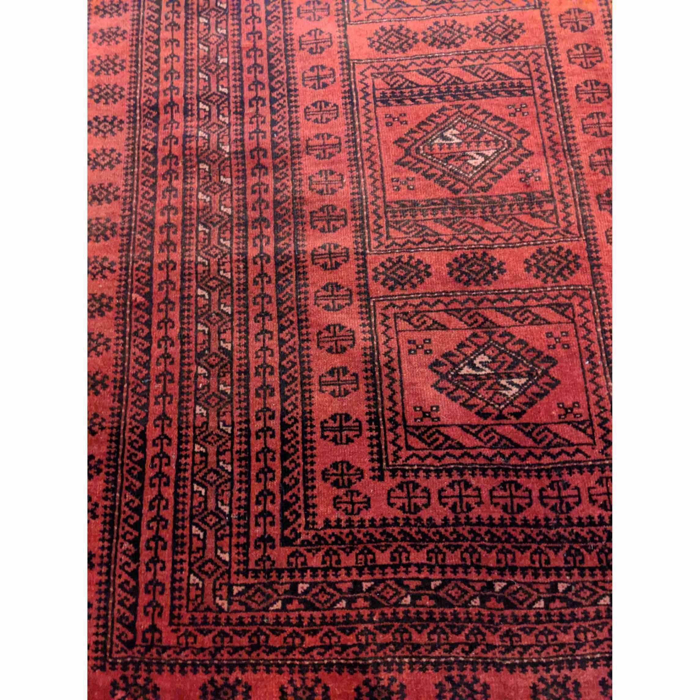 192 x 110 cm Fine Old Persian Baluch Traditional Red Rug - Rugmaster
