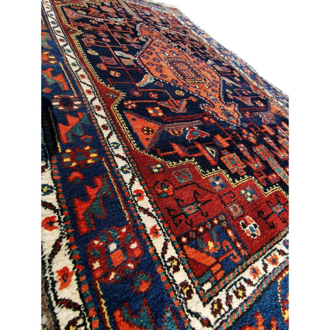 193 x 124 cm Old Tribal Qashqai Brown Rug - Rugoutlet