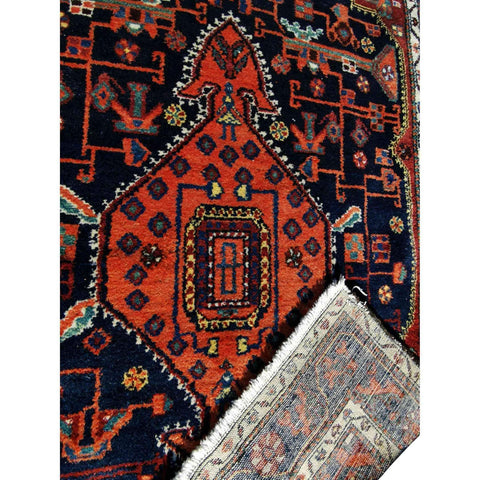 193 x 124 cm Old Tribal Qashqai Brown Rug - Rugoutlet