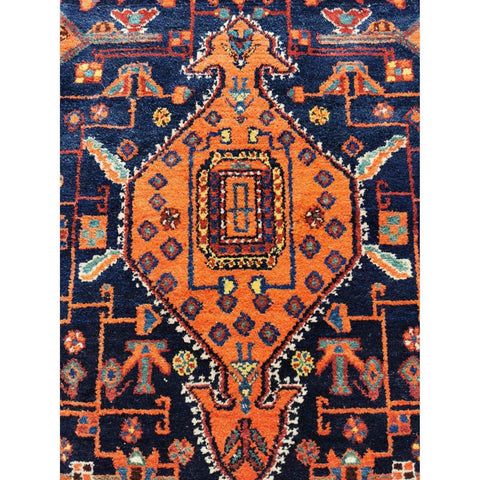 193 x 124 cm Old Tribal Qashqai Brown Rug - Rugoutlet