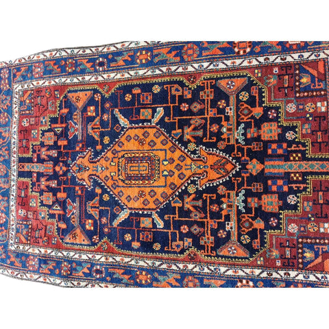 193 x 124 cm Old Tribal Qashqai Brown Rug - Rugoutlet