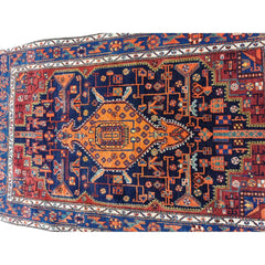 193 x 124 cm Old Tribal Qashqai Brown Rug - Rugmaster