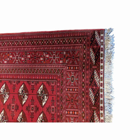 193 x 136 cm Turkaman Tribal Red Rug - Rugmaster