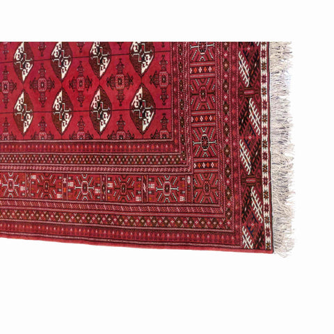193 x 136 cm Turkaman Tribal Red Rug - Rugmaster