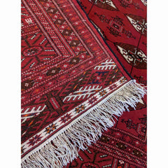 193 x 136 cm Turkaman Tribal Red Rug - Rugmaster
