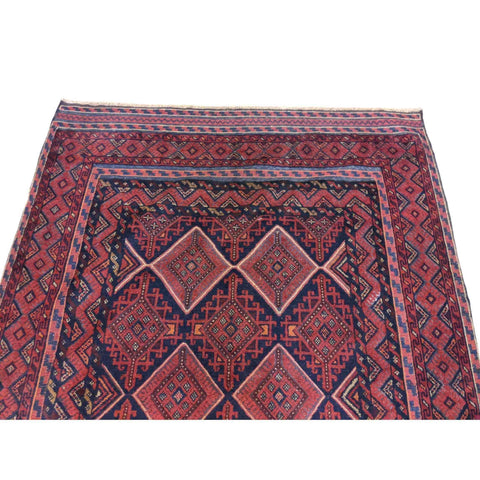 193 x 161 cm Mushwani Tribal Red Rug - Rugoutlet