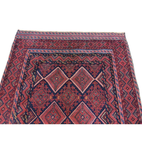 193 x 161 cm Mushwani Tribal Red Rug - Rugoutlet