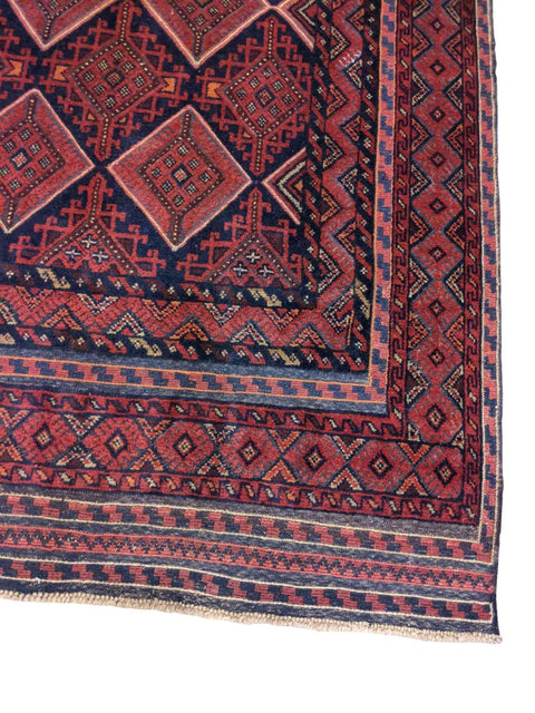 193 x 161 cm Mushwani Tribal Red Rug - Rugoutlet