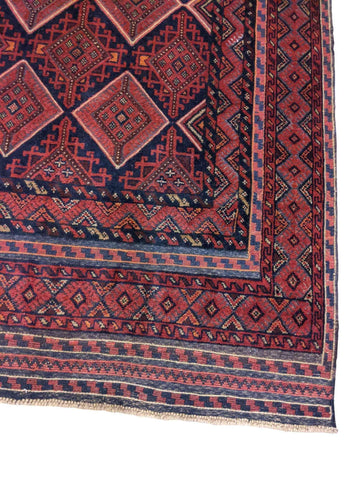 193 x 161 cm Mushwani Tribal Red Rug - Rugoutlet