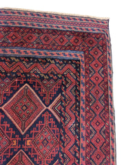 193 x 161 cm Mushwani Tribal Red Rug - Rugmaster