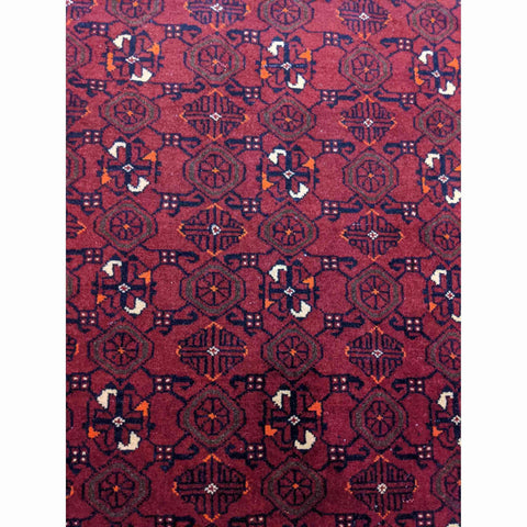 194 x 107 cm Afghan Khan Tribal Red Rug - Rugmaster