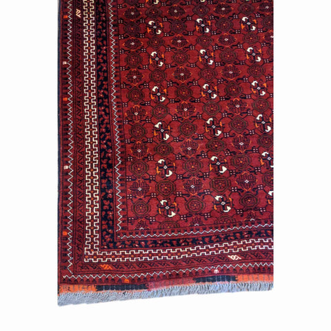 194 x 107 cm Afghan Khan Tribal Red Rug - Rugmaster