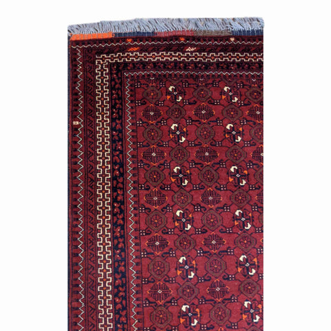 194 x 107 cm Afghan Khan Tribal Red Rug - Rugmaster