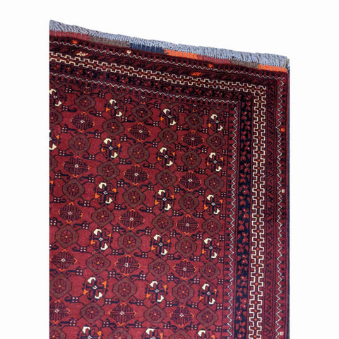 194 x 107 cm Afghan Khan Tribal Red Rug - Rugmaster