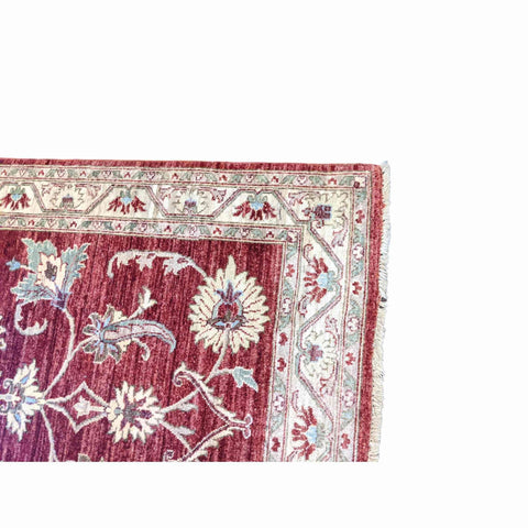 194 x 126 cm Ziegler Red Yellow Antique Beige Rug - Rugmaster