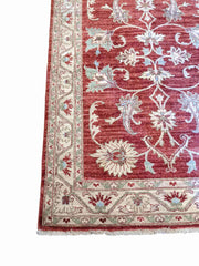 194 x 126 cm Ziegler Red Yellow Beige Rug - Rugoutlet