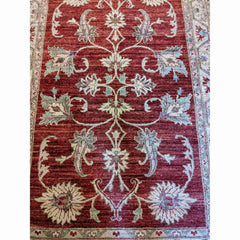 194 x 126 cm Ziegler Red Yellow Beige Rug - Rugoutlet